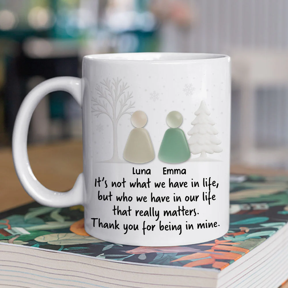 Thank You For Being In Mine - Personalized Custom Coffee Mug - Image 2