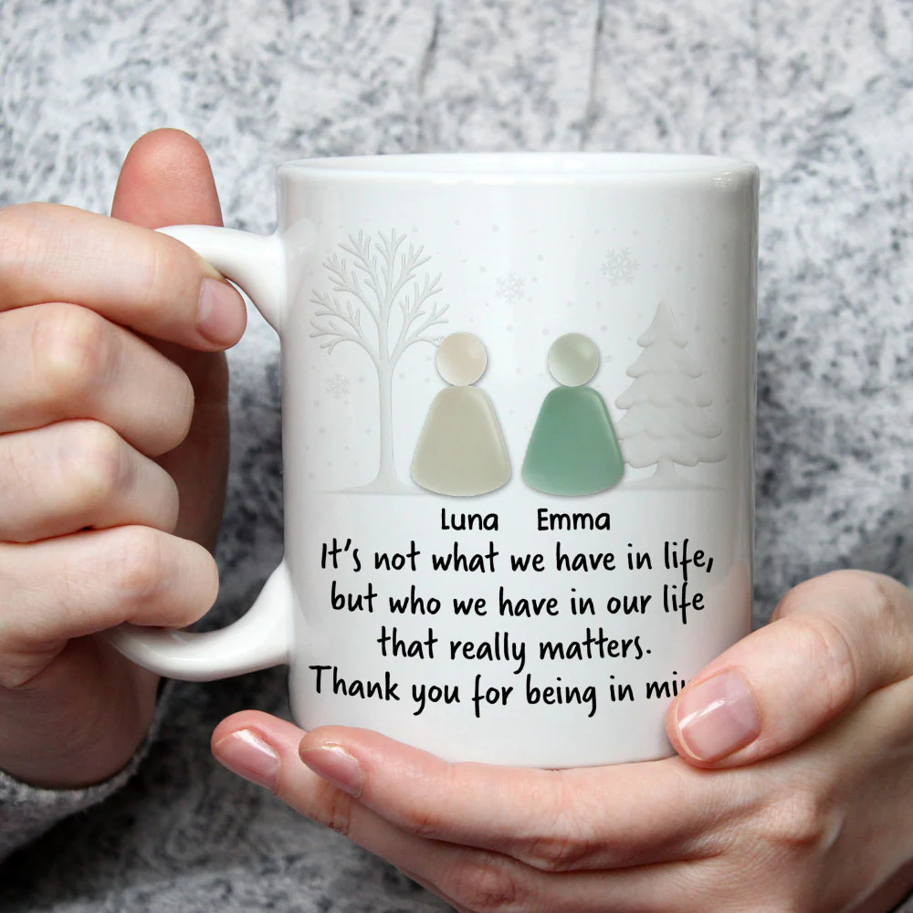 Thank You For Being In Mine - Personalized Custom Coffee Mug - Image 4