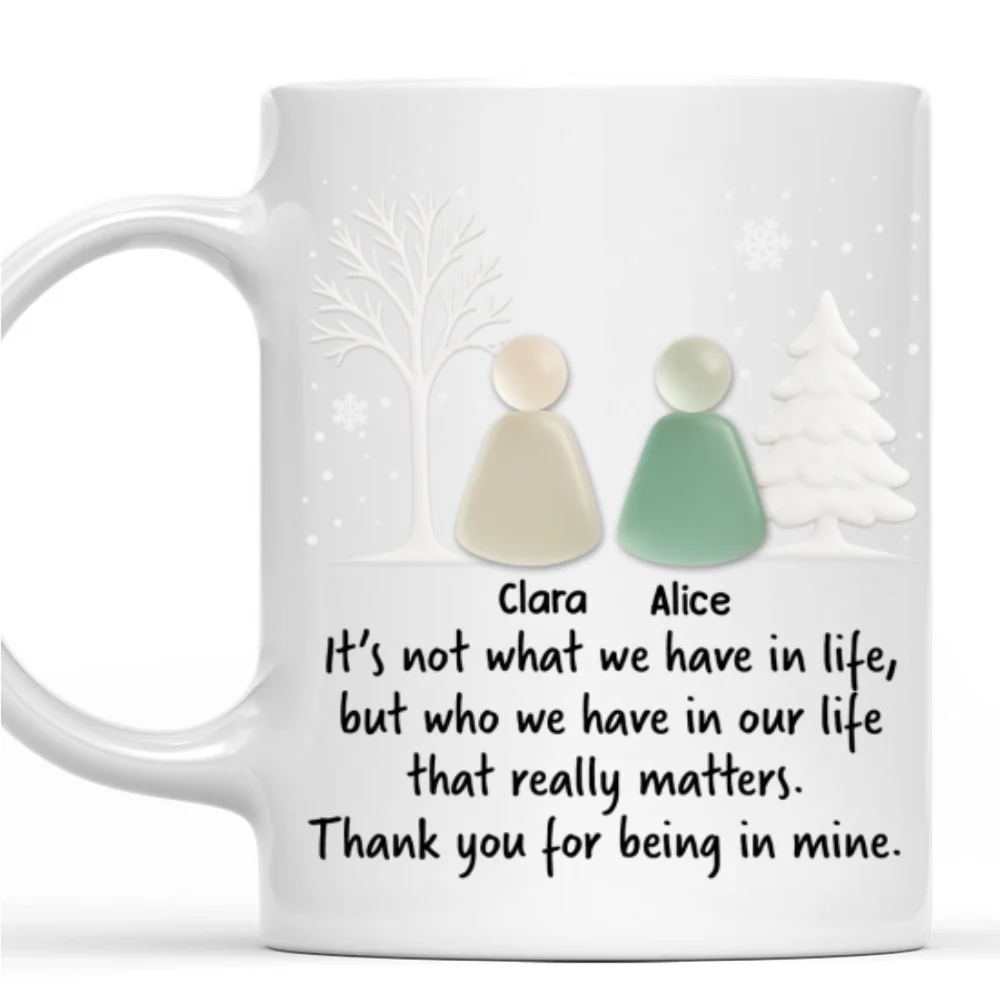 Thank You For Being In Mine - Personalized Custom Coffee Mug - Image 7
