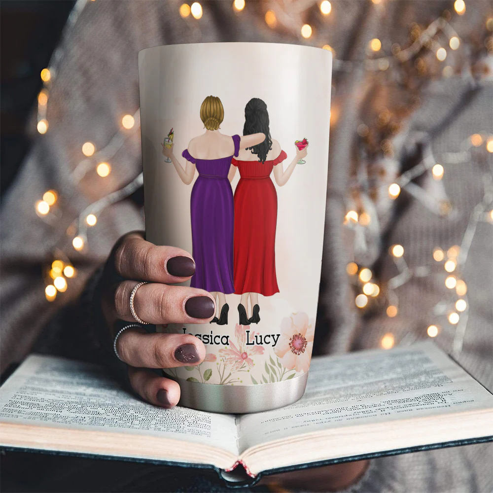 Thank You For Being My Unbiological Sister Version 2 - Personalized Custom Tumbler - Image 5