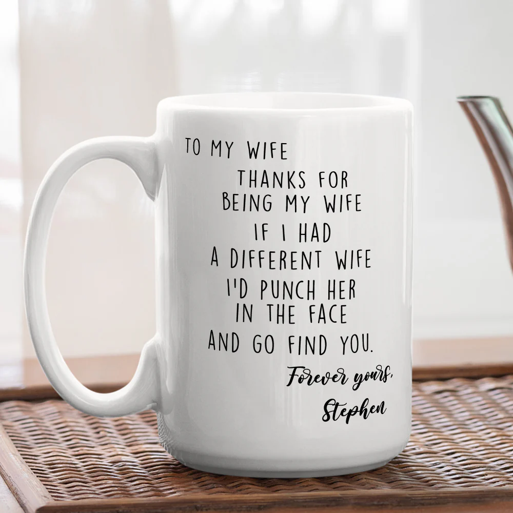 Thank You For Being My Wife - Personalized Custom Coffee Mug - Image 4