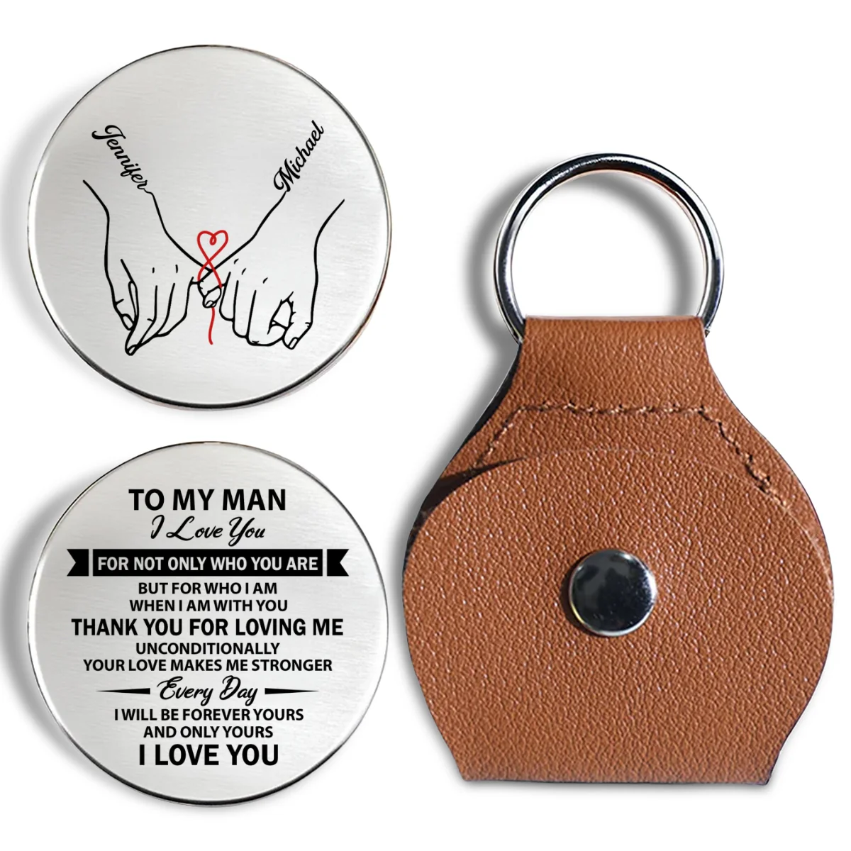 Thank You For Loving Me - Personalized Custom Pocket Hug - Image 6