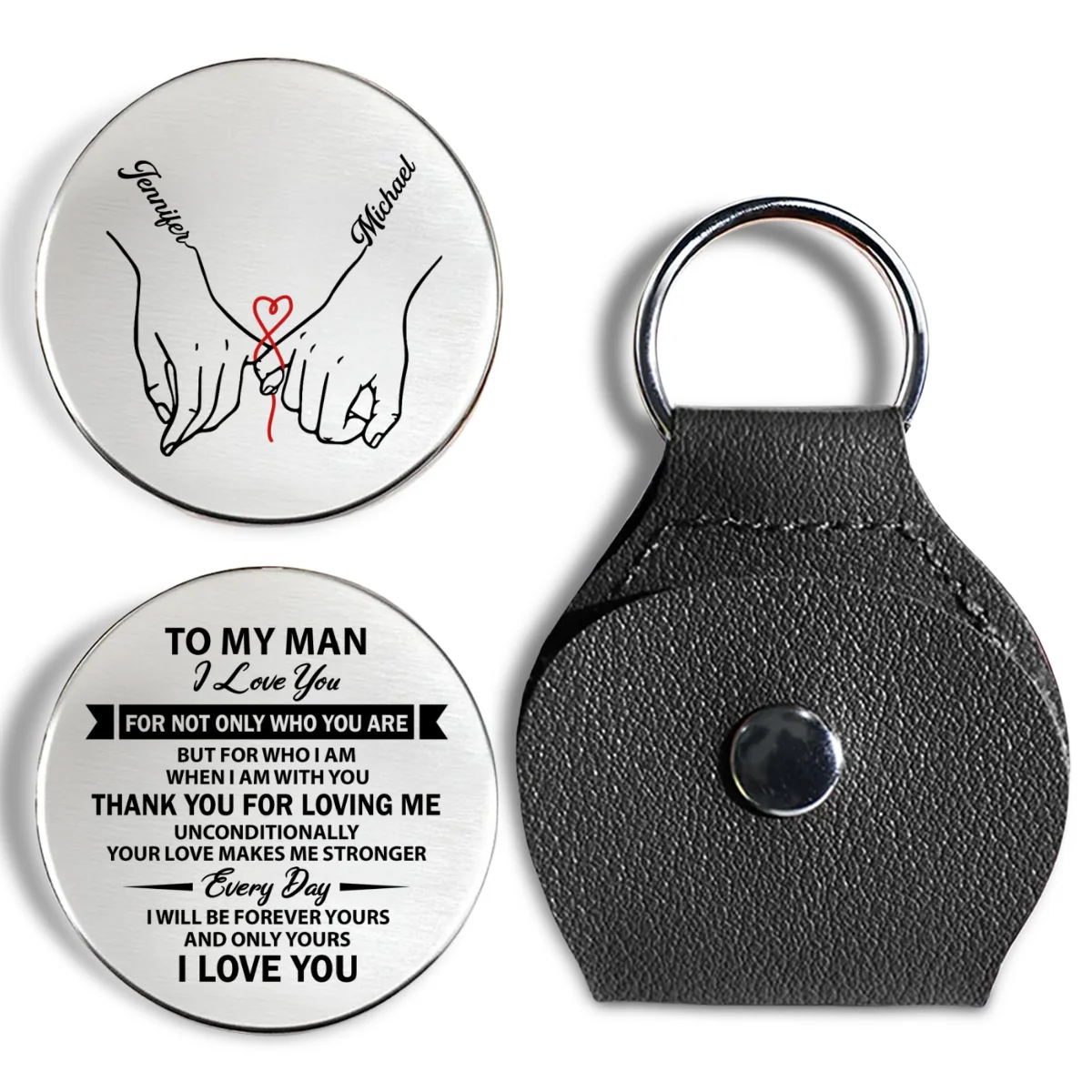 Thank You For Loving Me - Personalized Custom Pocket Hug - Image 7