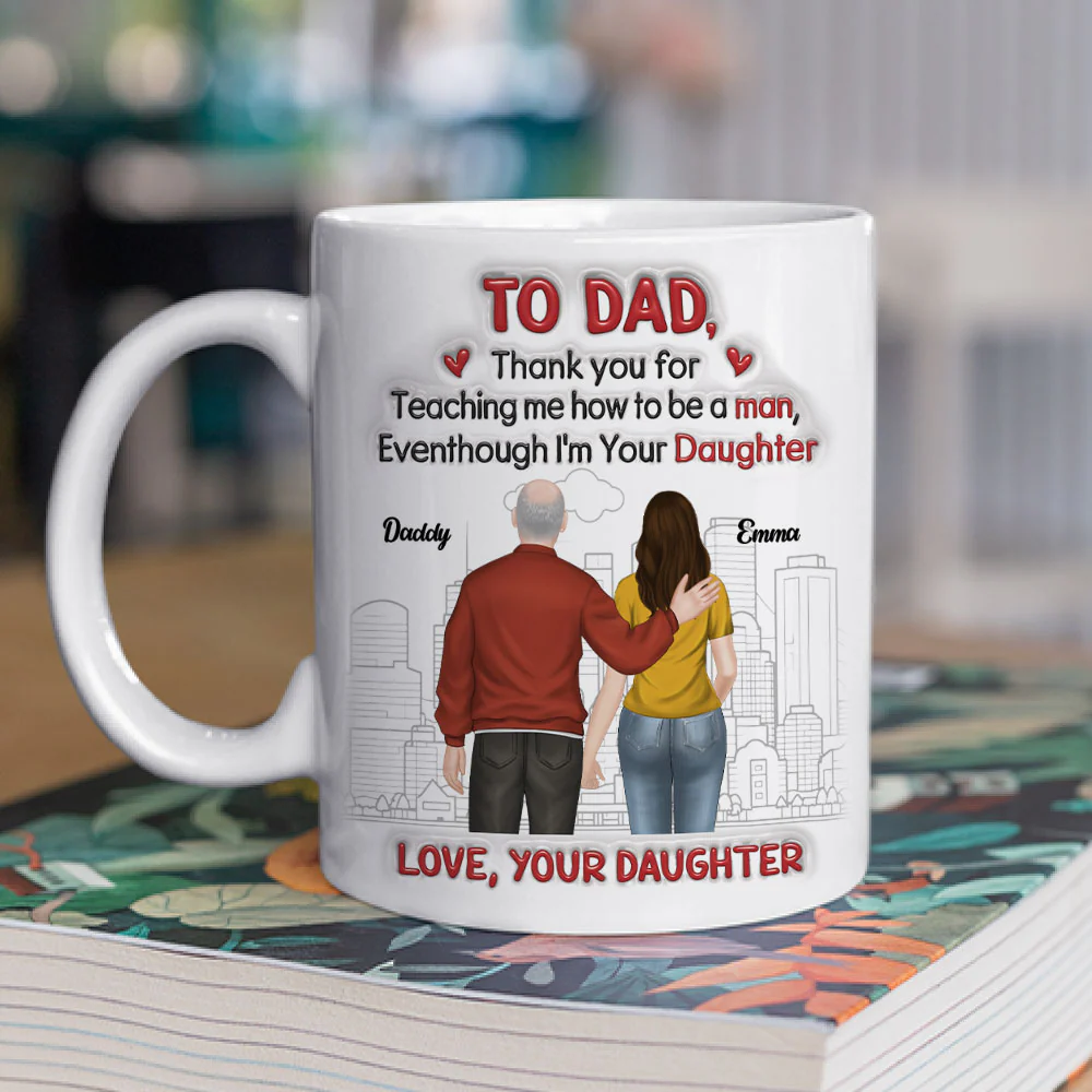 Thank You For Teaching Me - Personalized Custom 3D Inflated Effect Mug - Image 2
