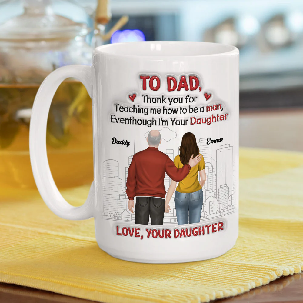 Thank You For Teaching Me - Personalized Custom 3D Inflated Effect Mug - Image 4