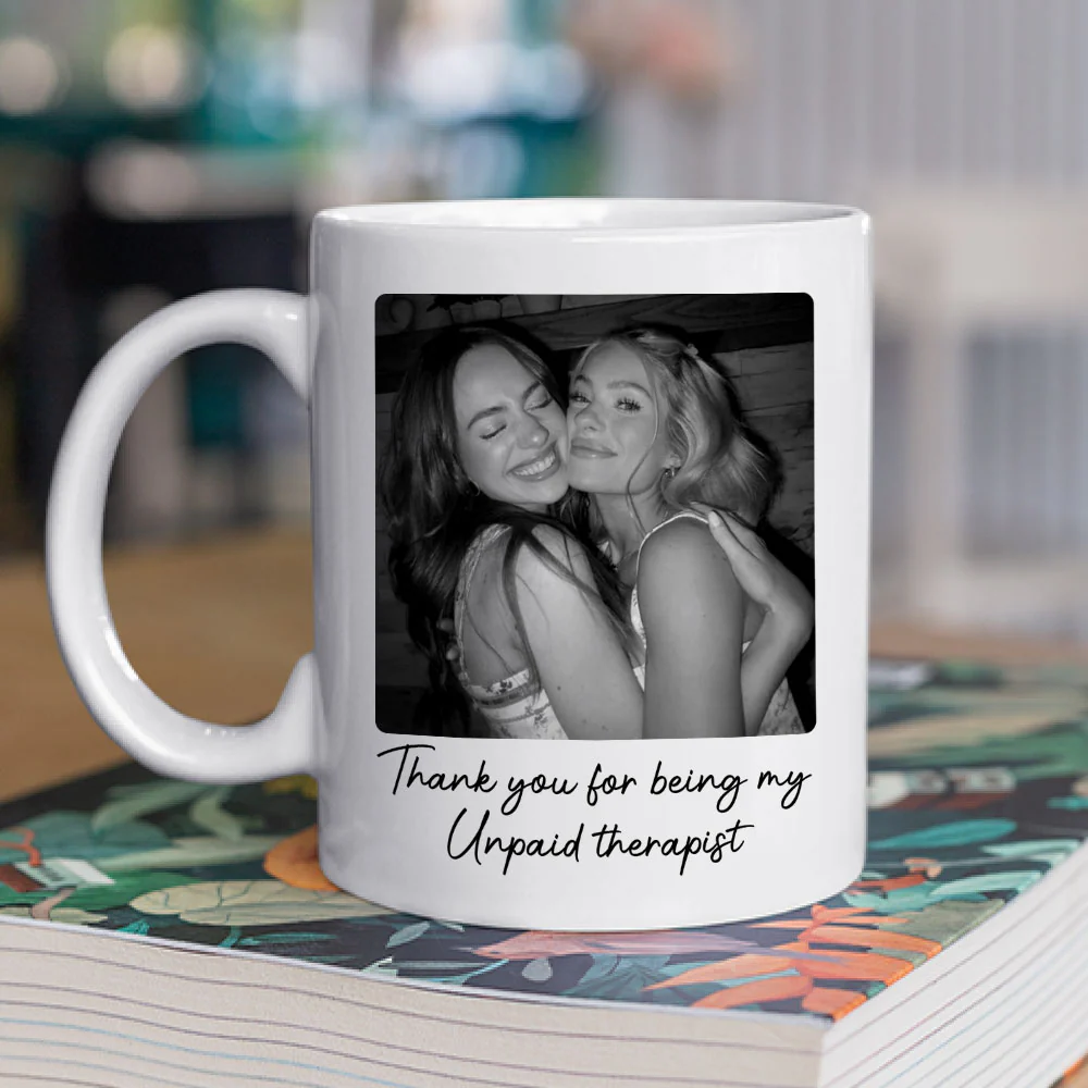Thank You Friend Sister - Personalized Custom Coffee Mug - Image 2