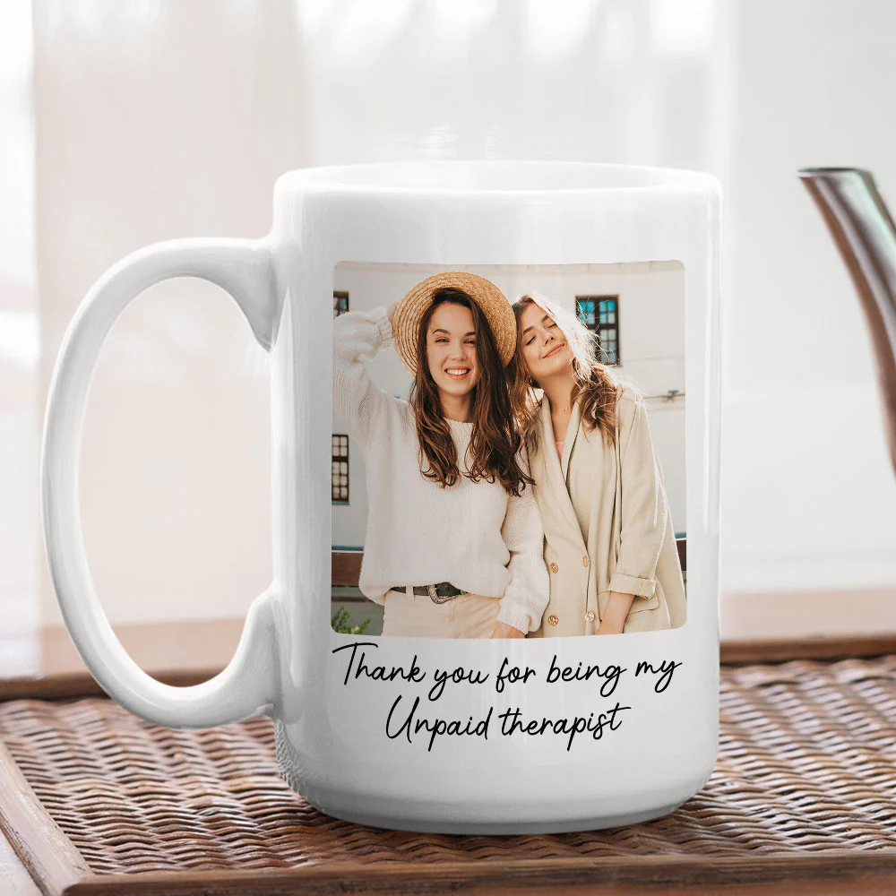 Thank You Friend Sister - Personalized Custom Coffee Mug - Image 6