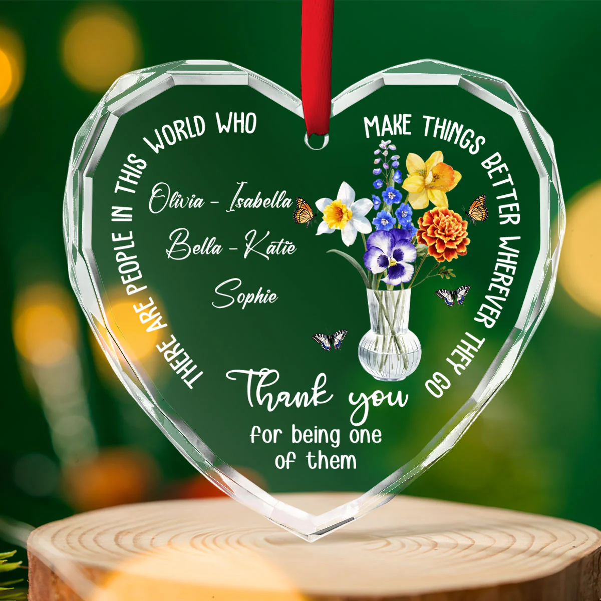 Thank You My Coworker - Personalized Custom Glass Ornament - Image 5