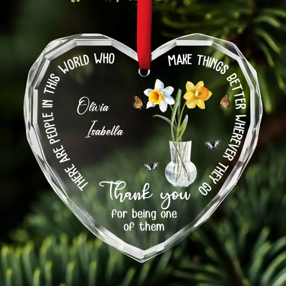 Thank You My Coworker - Personalized Custom Glass Ornament - Image 6