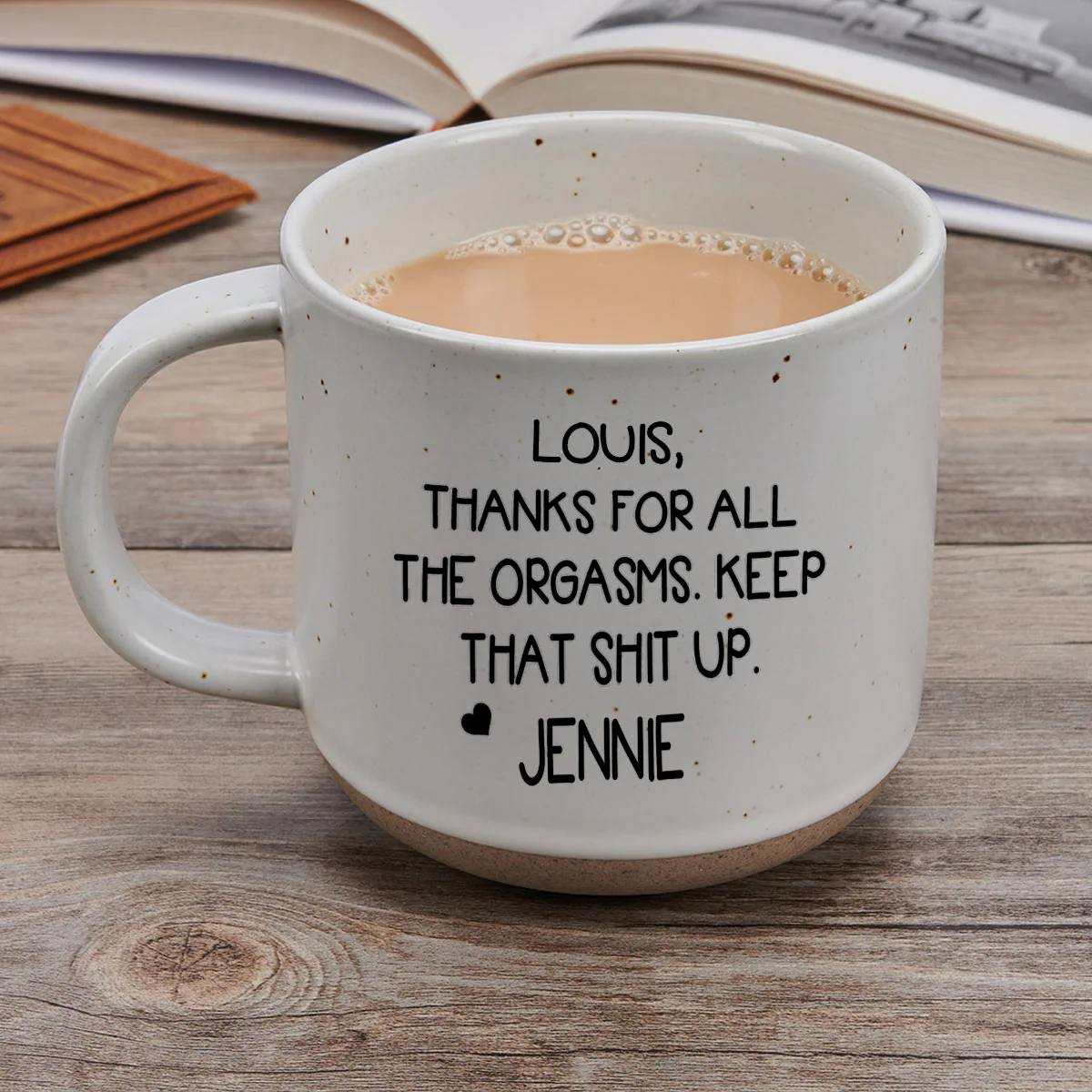 Thanks For All - Personalized Custom Pottery Mug - Image 4