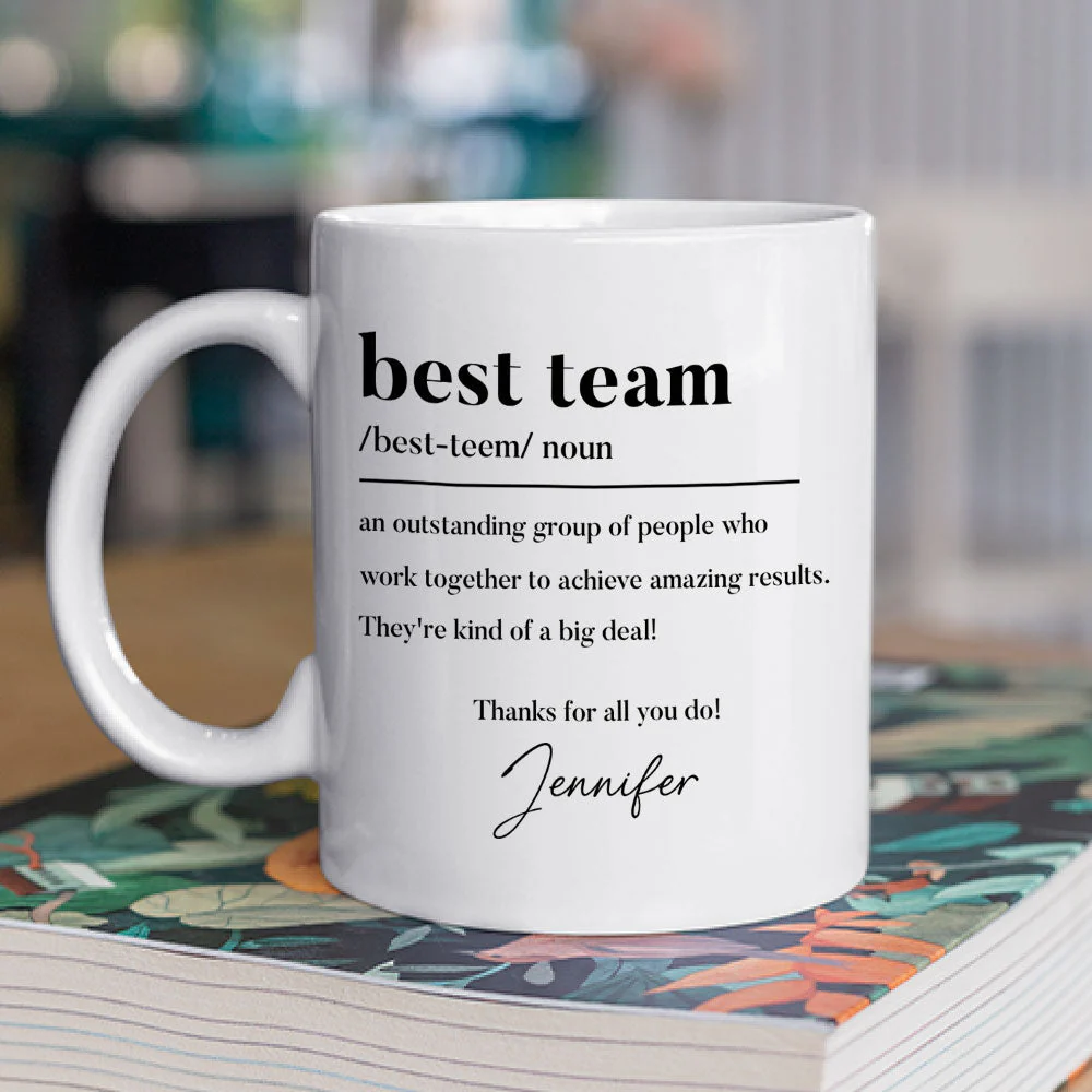Thanks For All You Do My Team - Personalized Custom Coffee Mug - Image 2