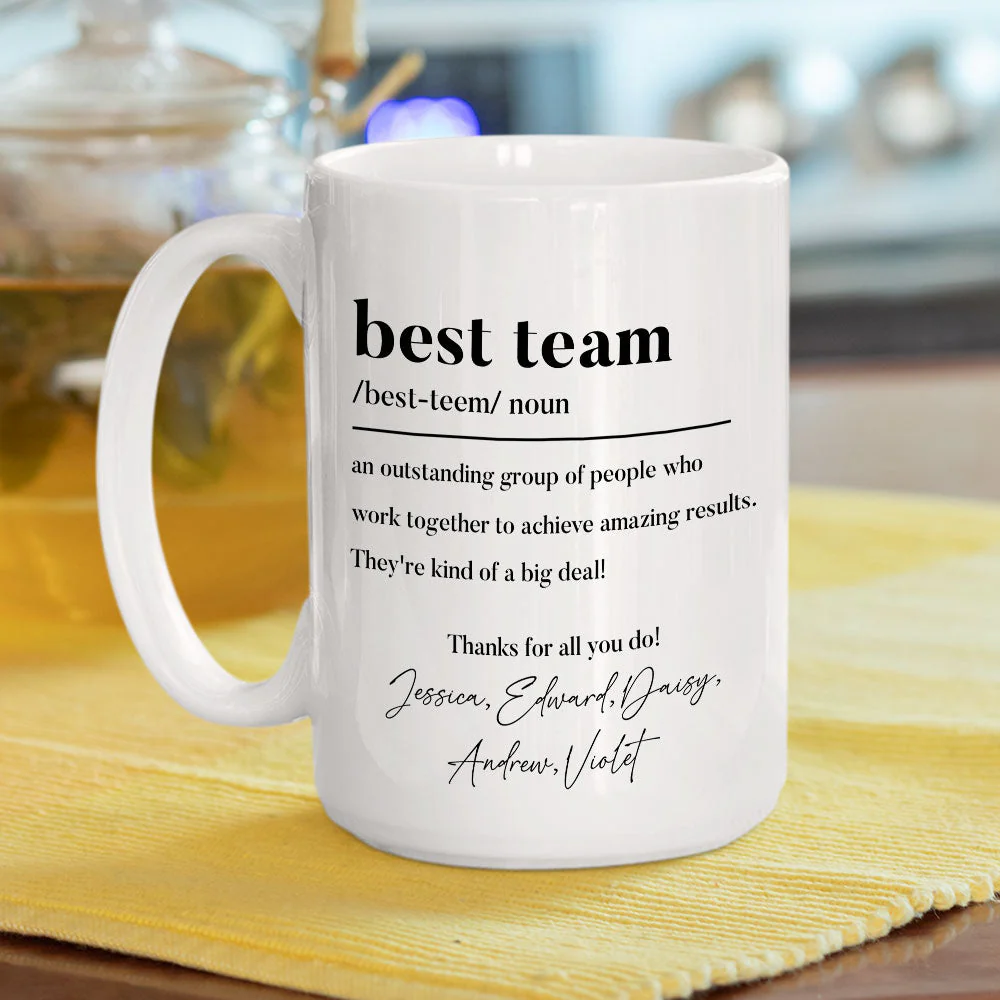Thanks For All You Do My Team - Personalized Custom Coffee Mug - Image 4