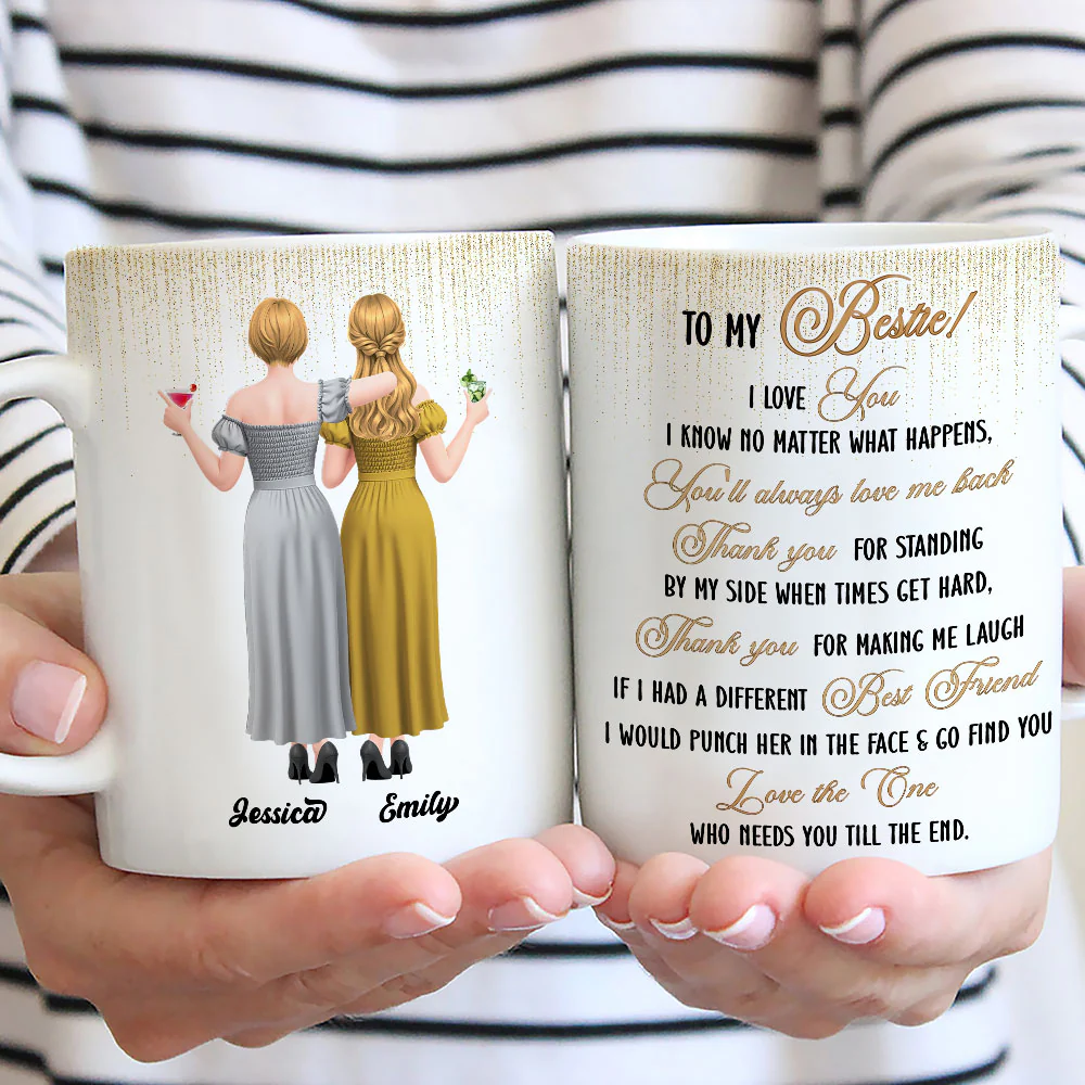 Thanks For Always Standing By My Side - Personalized Custom Coffee Mug - Image 2
