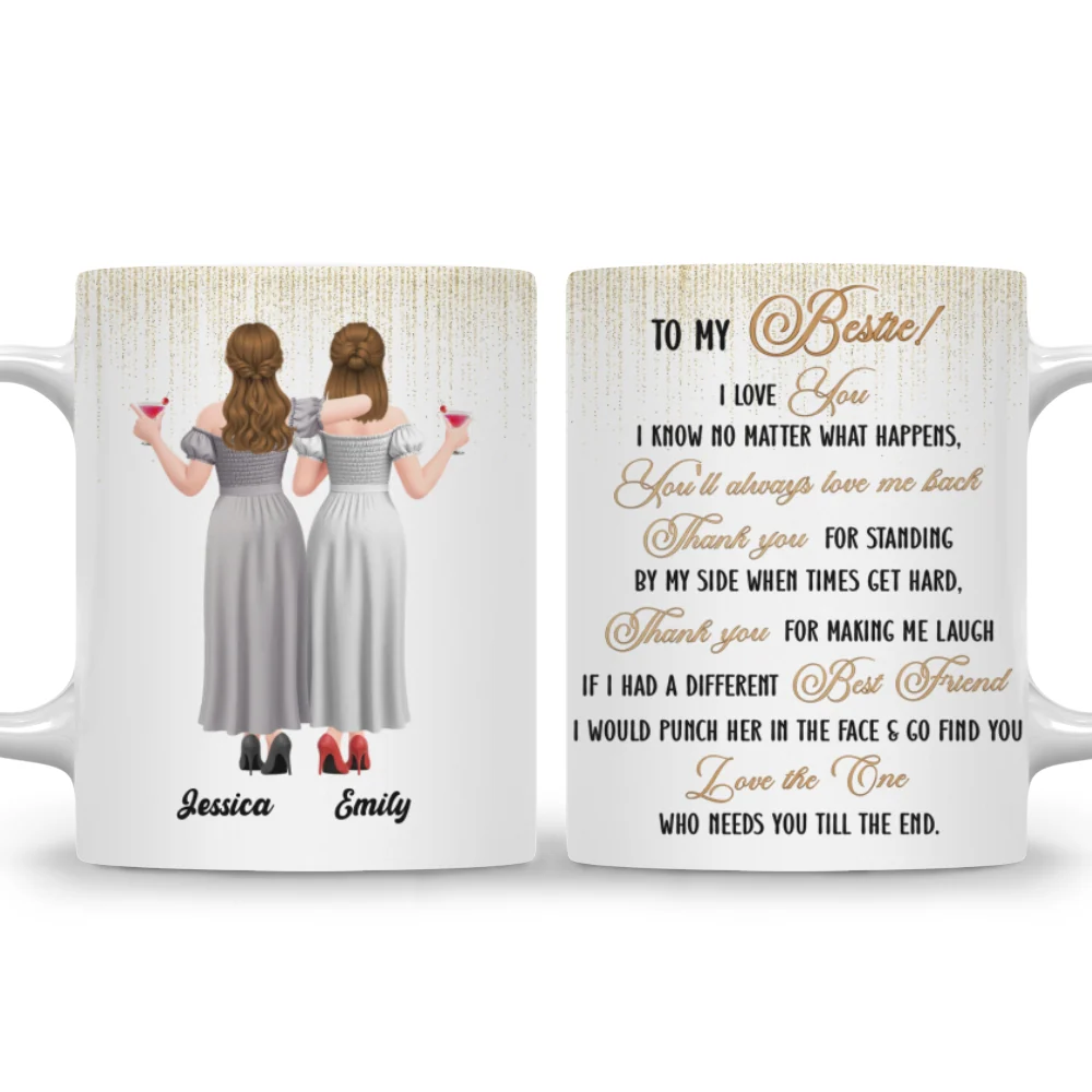 Thanks For Always Standing By My Side - Personalized Custom Coffee Mug - Image 7