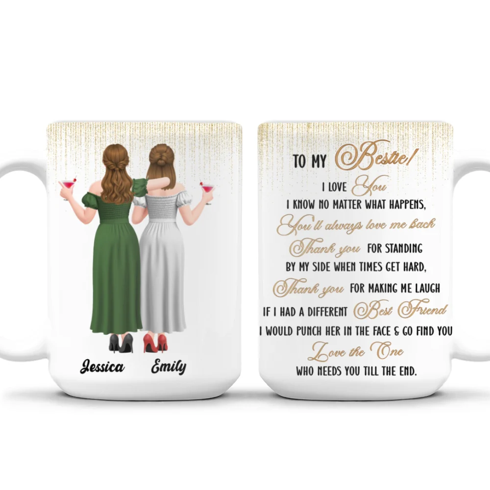 Thanks For Always Standing By My Side - Personalized Custom Coffee Mug - Image 8