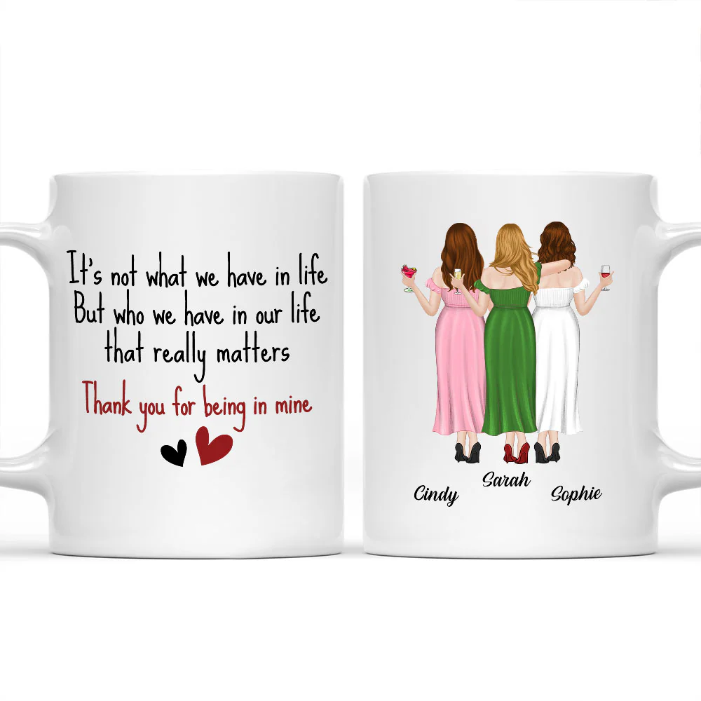 Thanks For Being Mine - Personalized Custom Coffee Mug