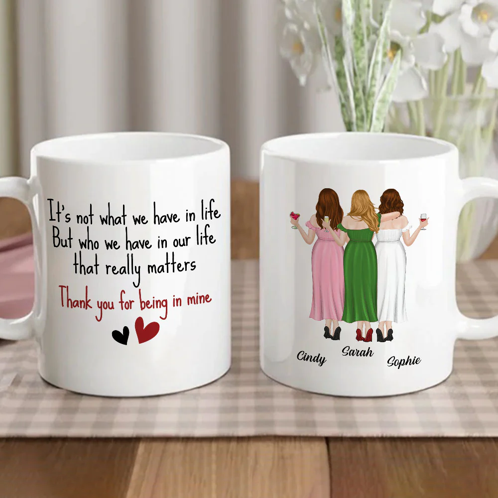 Thanks For Being Mine - Personalized Custom Coffee Mug - Image 2