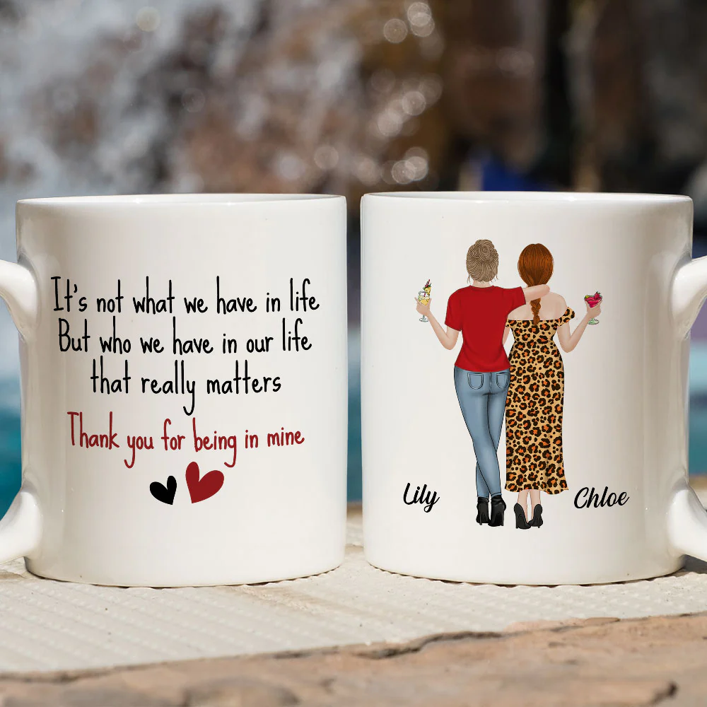 Thanks For Being Mine - Personalized Custom Coffee Mug - Image 3