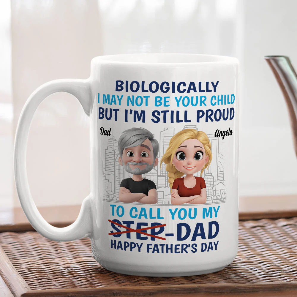 Thanks For Being My Dad - Personalized Custom Coffee Mug - Image 2