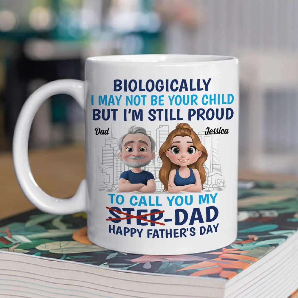 Thanks For Being My Dad - Personalized Custom Coffee Mug - Image 5