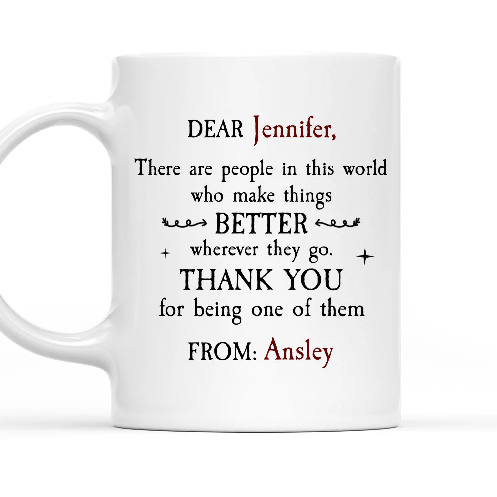 Thanks For Being One Of Them - Personalized Custom Coffee Mug