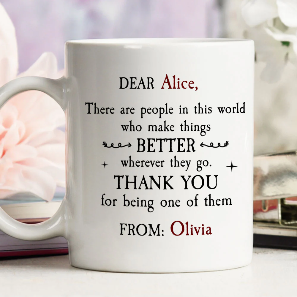 Thanks For Being One Of Them - Personalized Custom Coffee Mug - Image 4
