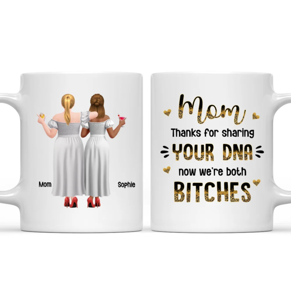 Thanks For DNA Mom Mum - Personalized Custom Coffee Mug - Image 8