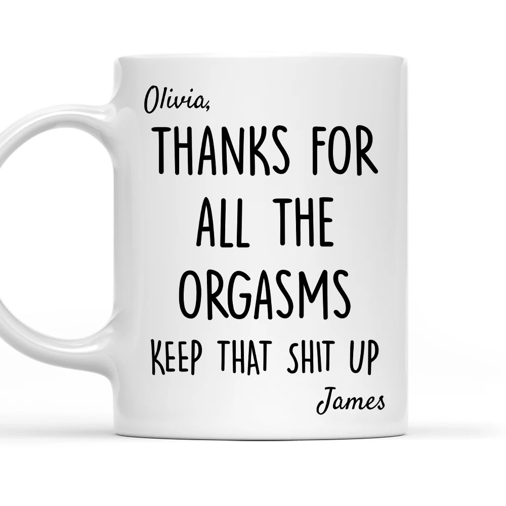 Thanks For Every Wild Night - Personalized Custom Coffee Mug