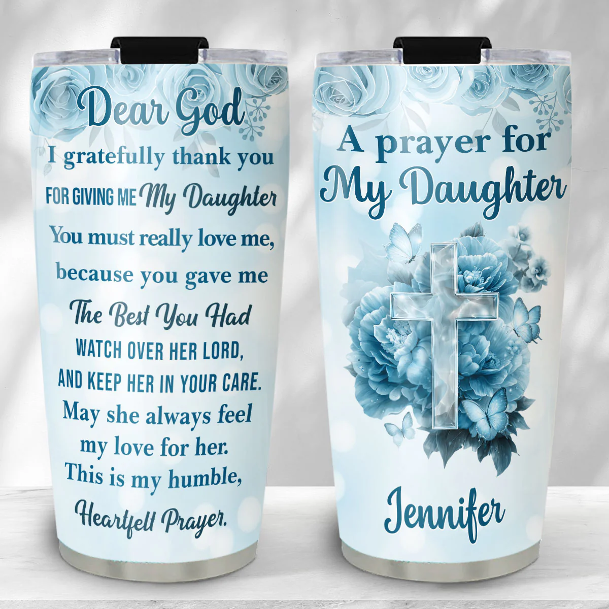 Thanks For Giving Me The Best - Personalized Custom 3D Effect Tumbler - Image 5