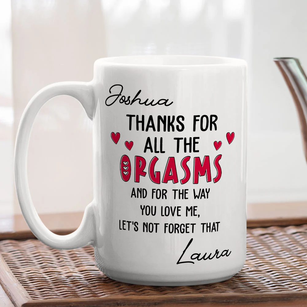 Thanks For Loving Me Daily - Personalized Custom Coffee Mug - Image 5