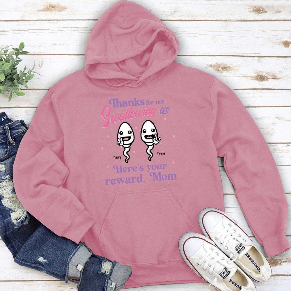 Thanks For Not Swallowing Us - Personalized Custom Hoodie - Image 3