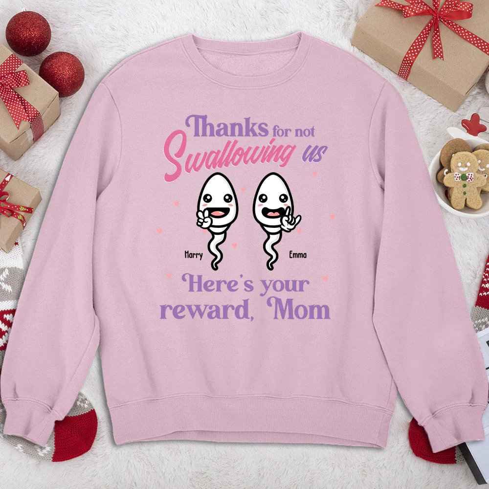 Thanks For Not Swallowing Us - Personalized Custom Sweatshirt - Image 2