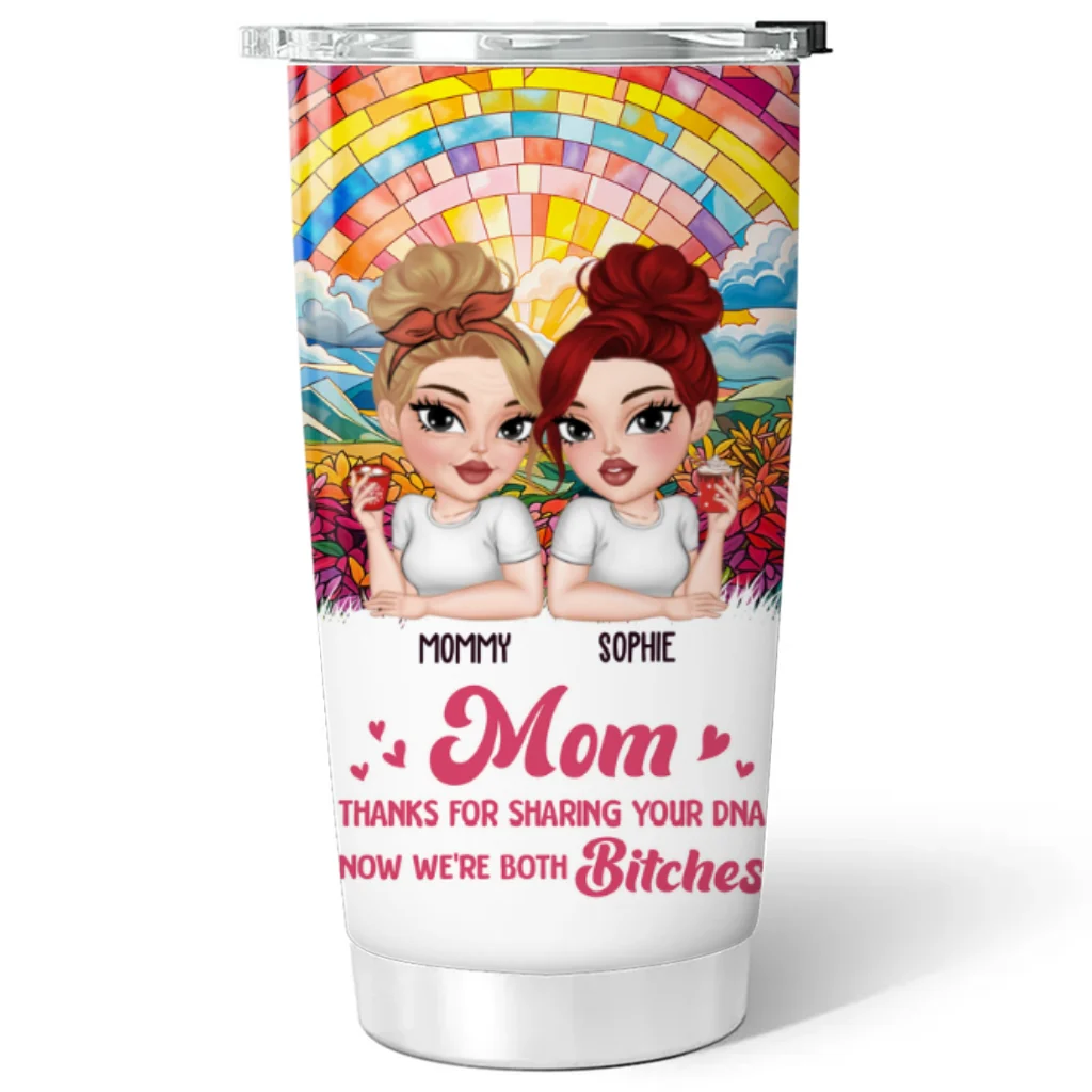 Thanks For Sharing DNA Mom - Personalized Custom Tumbler - Image 5