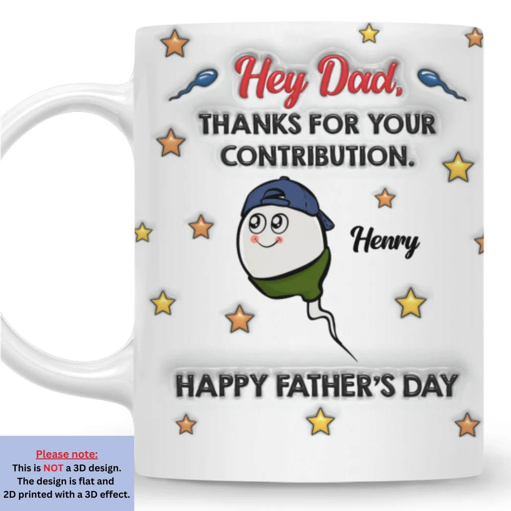 Thanks For Strong Swimmer Genes - Personalized Custom 3D Inflated Effect Mug - Image 6