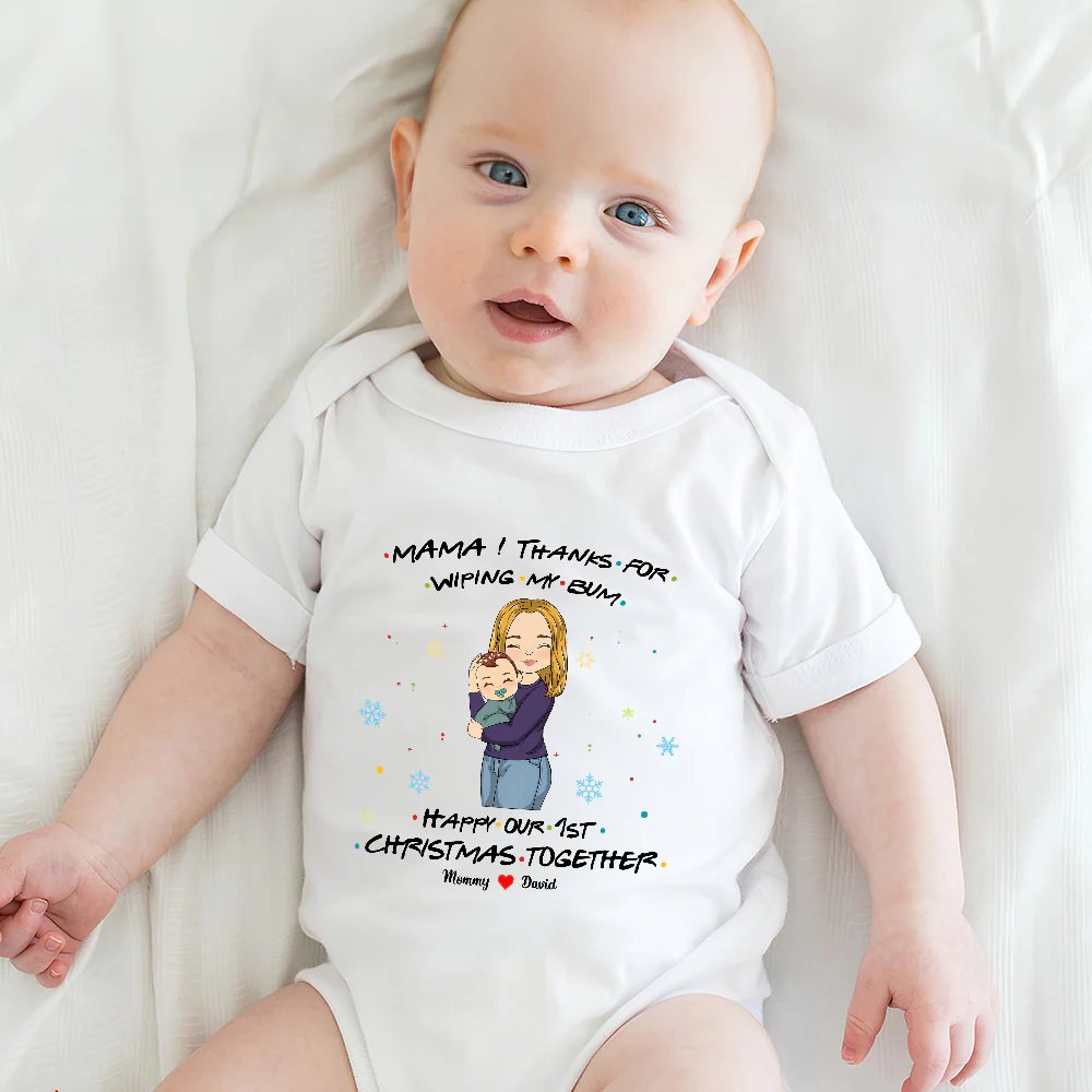 Thanks For Wiping My Bum - Personalized Custom Baby Onesie - Image 5