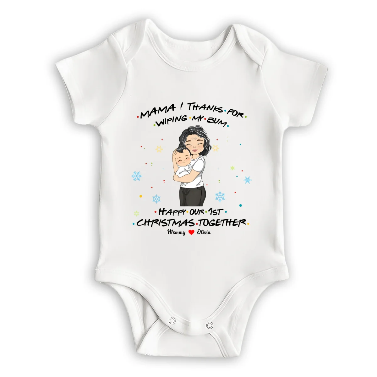 Thanks For Wiping My Bum - Personalized Custom Baby Onesie - Image 6