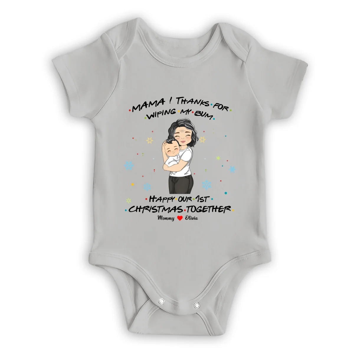 Thanks For Wiping My Bum - Personalized Custom Baby Onesie - Image 7