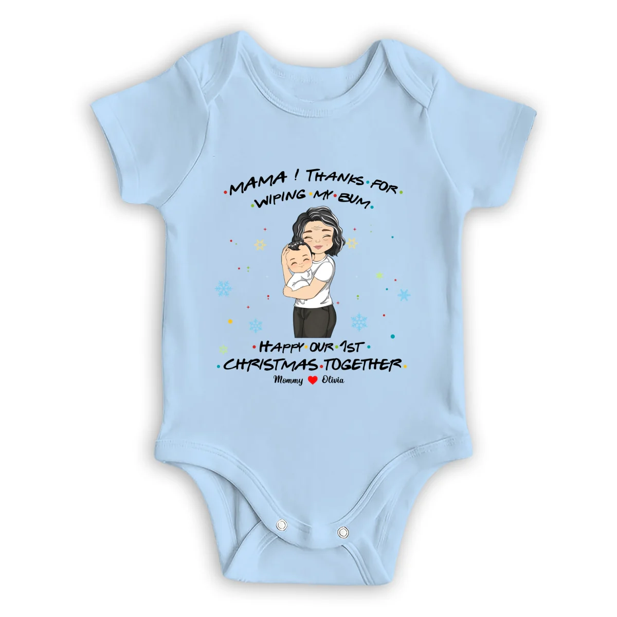 Thanks For Wiping My Bum - Personalized Custom Baby Onesie - Image 8