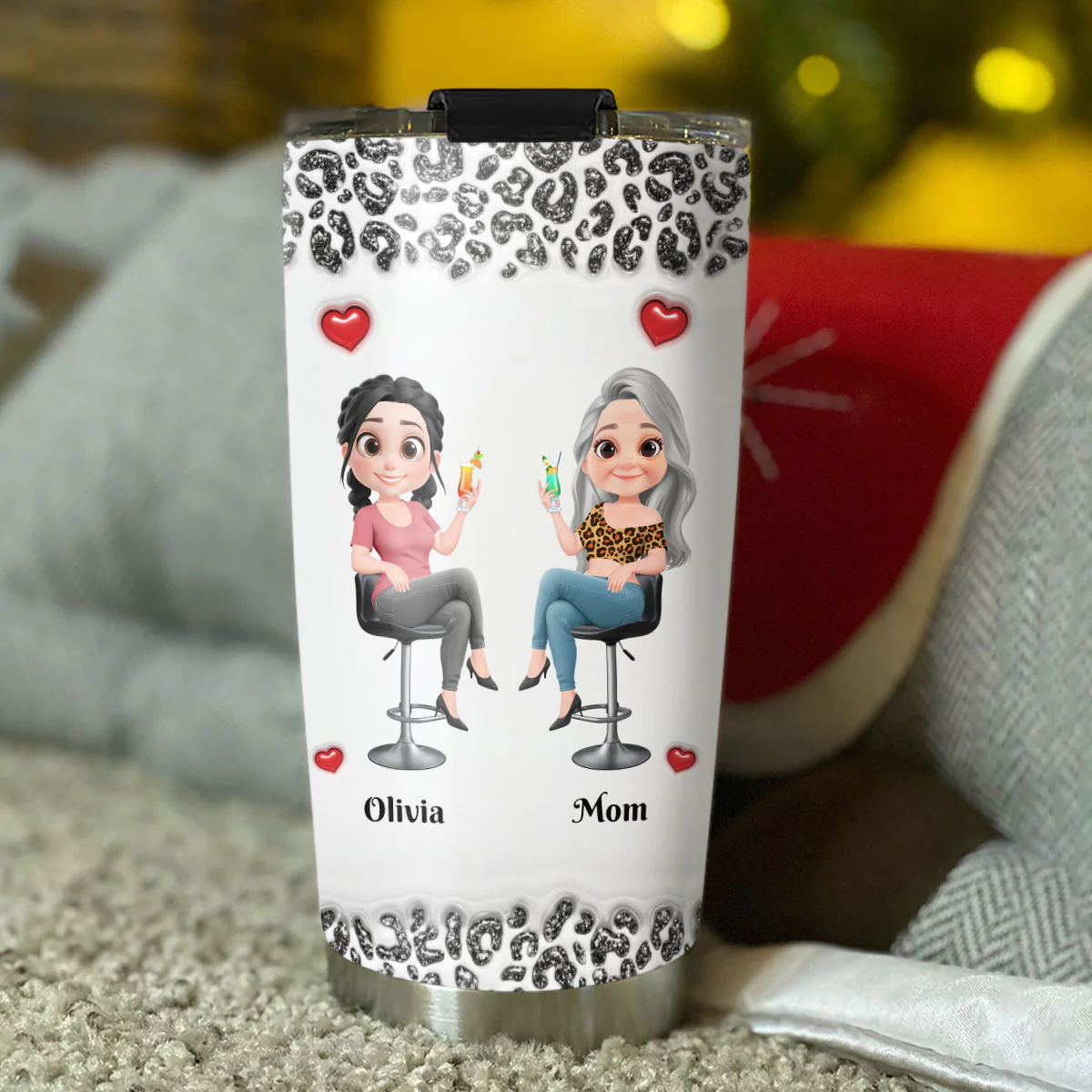 Thanks For Your Dna Mom - Personalized Custom 3D Inflated Effect Tumbler - Image 5