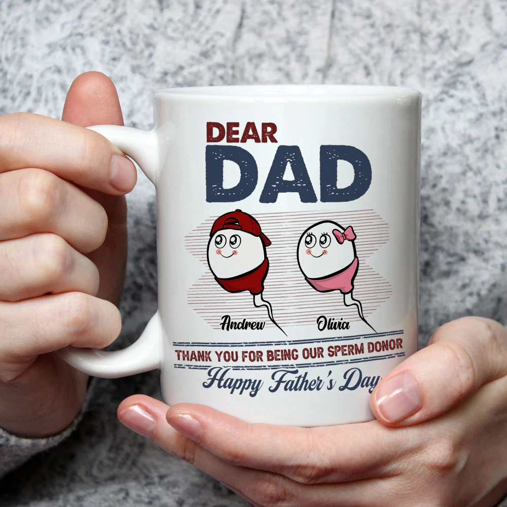 Thanks For Your Donate Dad - Personalized Custom Coffee Mug - Image 2