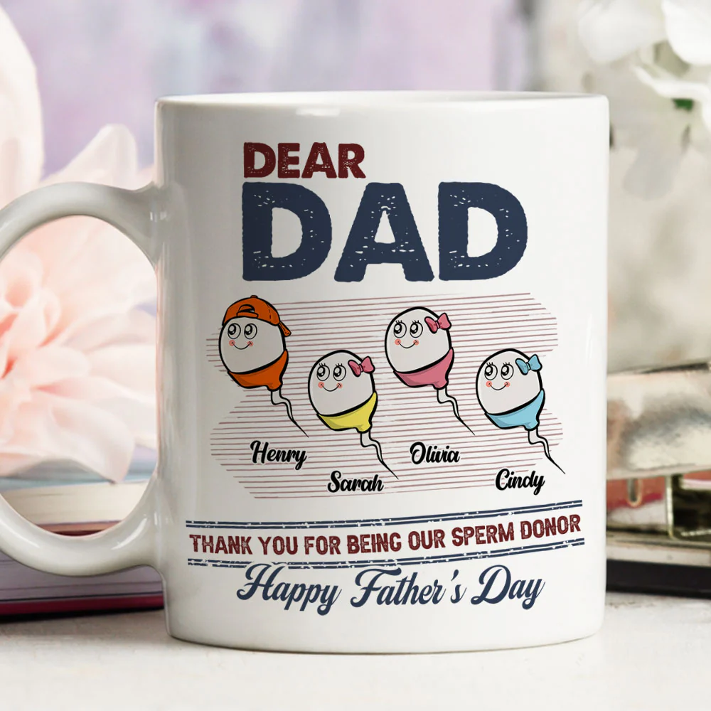 Thanks For Your Donate Dad - Personalized Custom Coffee Mug - Image 3