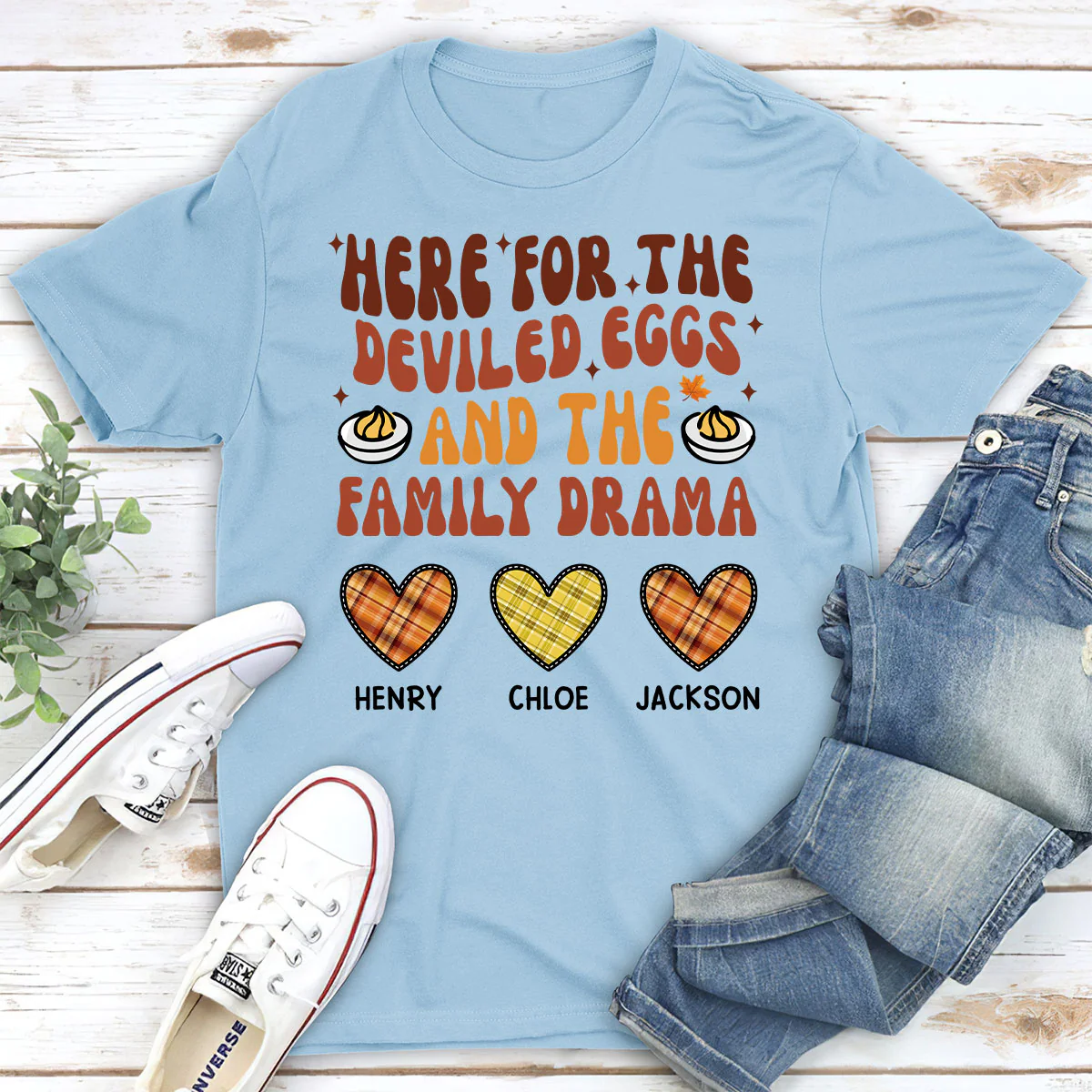 Thanksgiving Family Shirt - Personalized Custom Shirt - Image 4