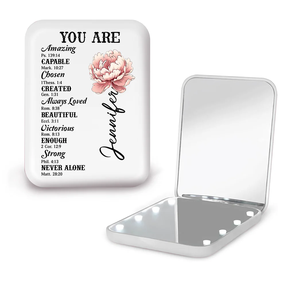 The Architecture Of Beauty - Personalized Custom LED Pocket Mirror