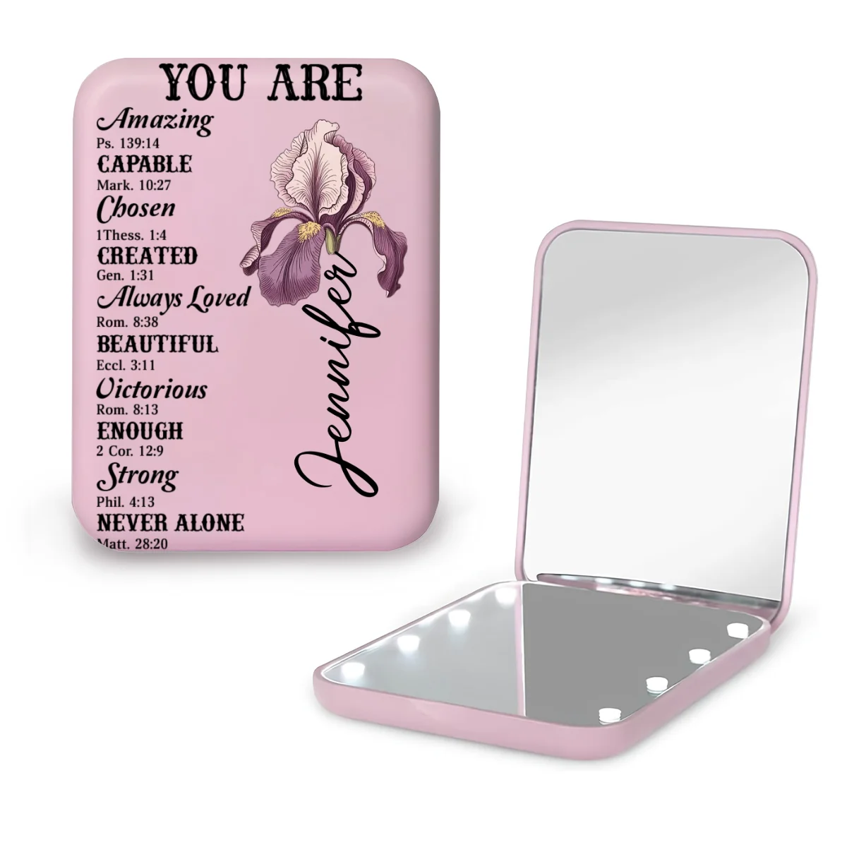 The Architecture Of Beauty - Personalized Custom LED Pocket Mirror - Image 10