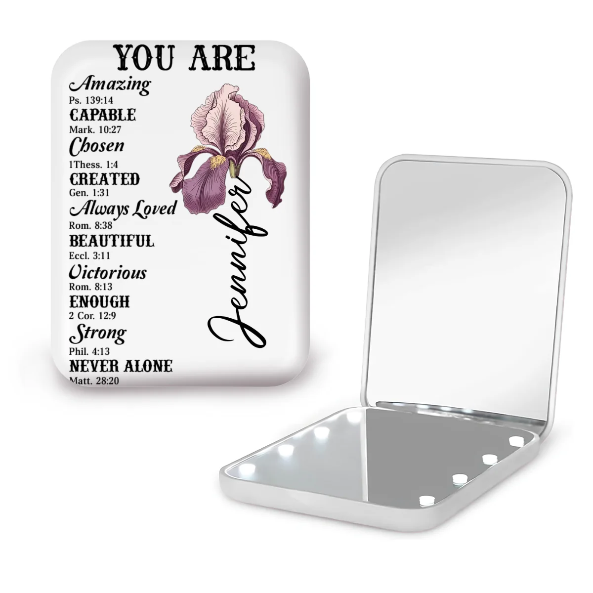 The Architecture Of Beauty - Personalized Custom LED Pocket Mirror - Image 11