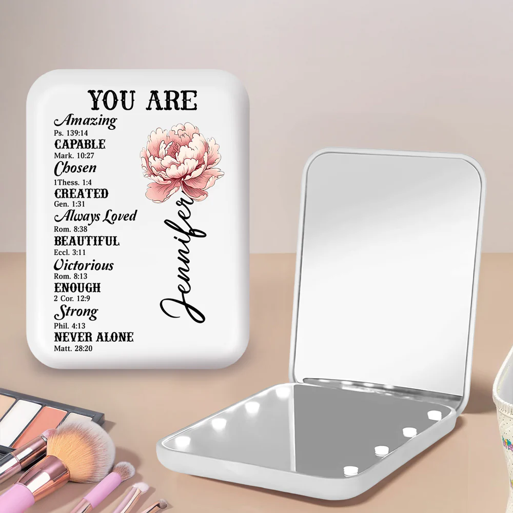 The Architecture Of Beauty - Personalized Custom LED Pocket Mirror - Image 3