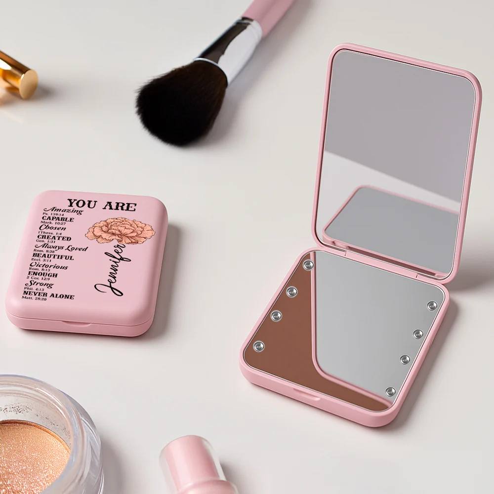 The Architecture Of Beauty - Personalized Custom LED Pocket Mirror - Image 4