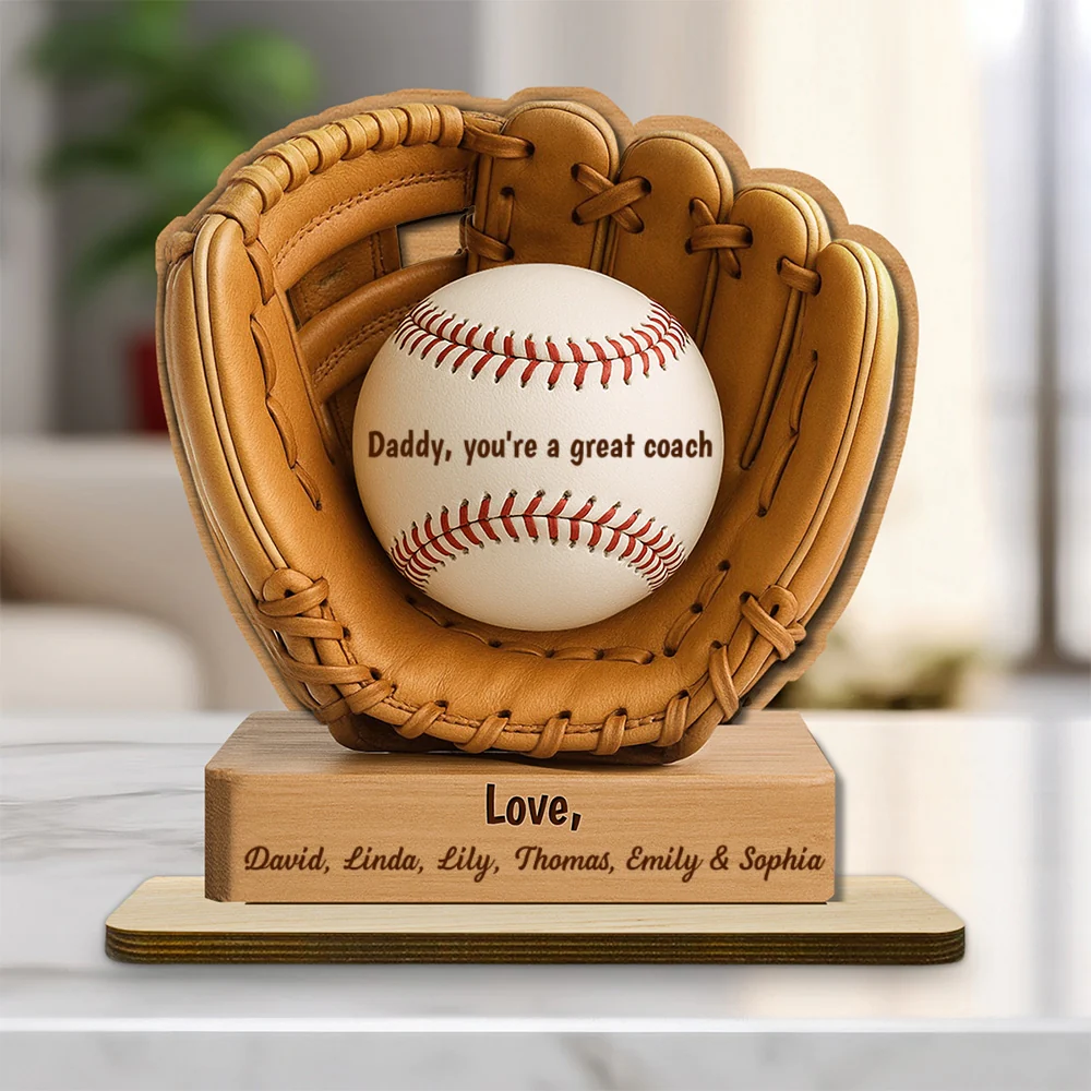 The Best Coach - Personalized Custom 2-Layer Wood Plaque With Flat Base - Image 7
