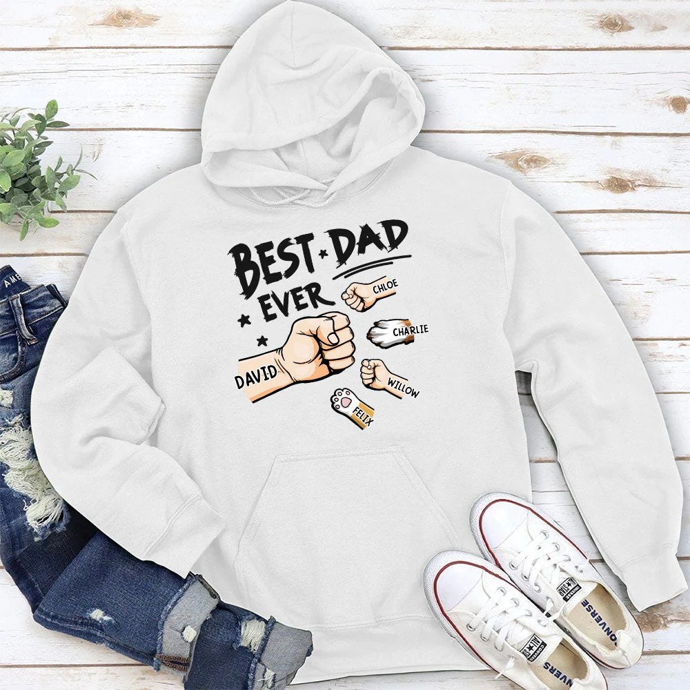 The Best Dad Ever In The World - Personalized Custom Shirt - Image 4