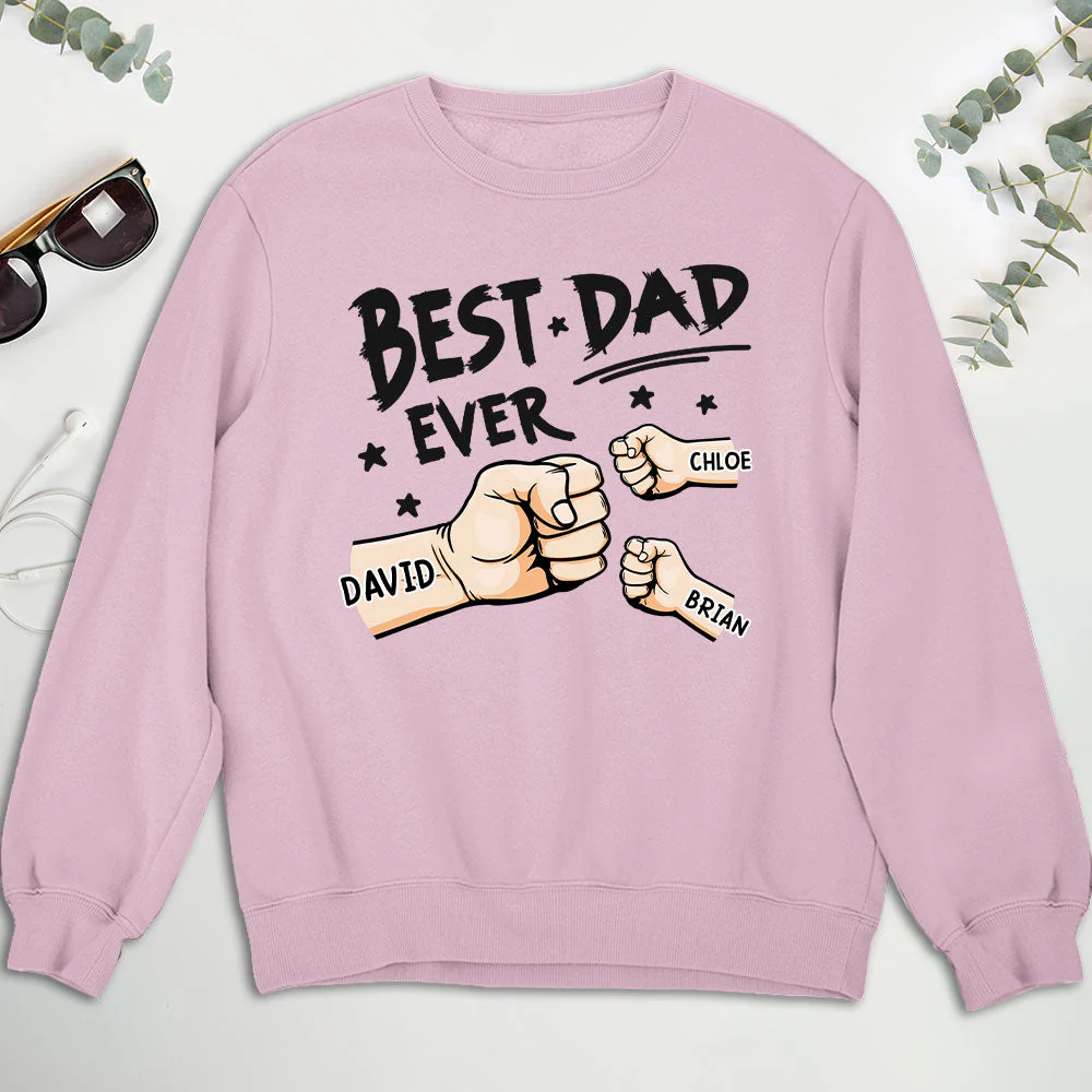 The Best Dad Ever In The World - Personalized Custom Shirt - Image 5